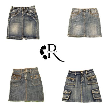 Y2K NYC IT Girl Denim Midi Skirt RW-2345