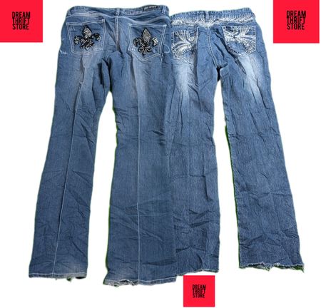 DESIGNER WOMEN'S BOOTCUT JEANS BRAND'S INCLUDED RED RIVET,EAST 1946,ETC