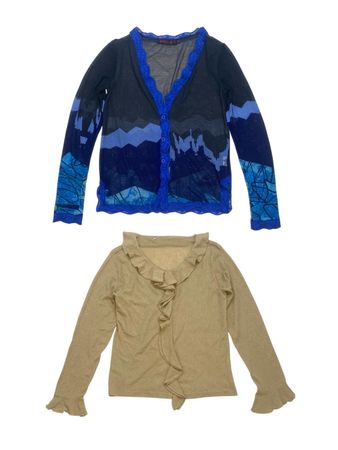 Y2k full sleeve blouse Collection | 12 pcs