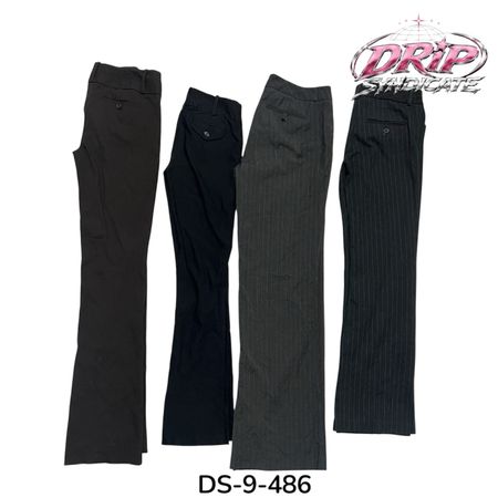 Calças Cool Y2K Para Trajes de Escritório Polidos (DS-9-486)