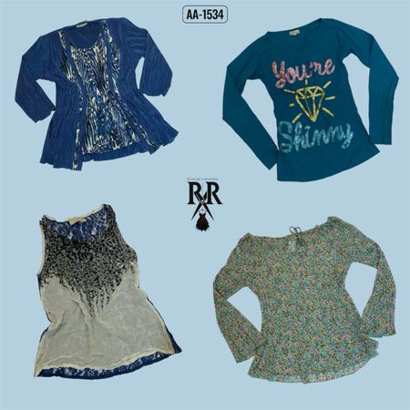Y2k Blue Hour Mix Tops (AA-1534)