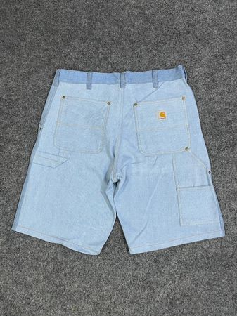Upcycled Double Knee Denim Short