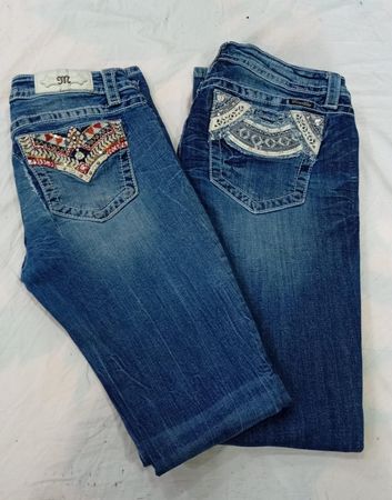 CR11912 Vintage Miss Me Flare and Straight-Leg Jeans