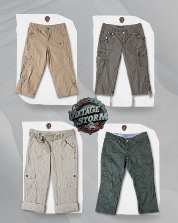 Y2K Cotton Cargo Capri