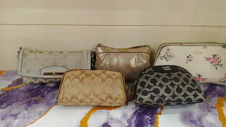 Vintage & Y2K Coach Bag Bundle / Joblot – Canvas Signature, Metallic & Floral Pouches / Wristlets