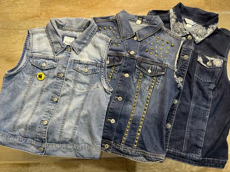 Y2K Style Denim Waistcoat
