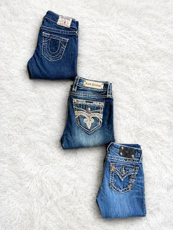 Miss me true religion rock revival skinny jeans