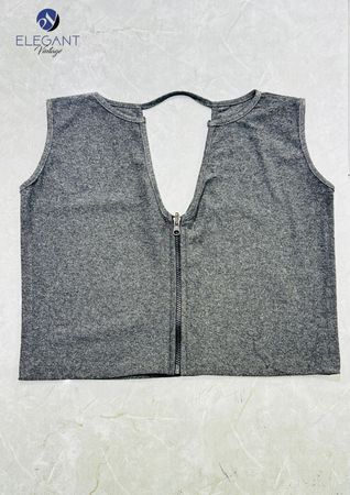 UPCYCLED Streetzip Cropped Top - EVR0556