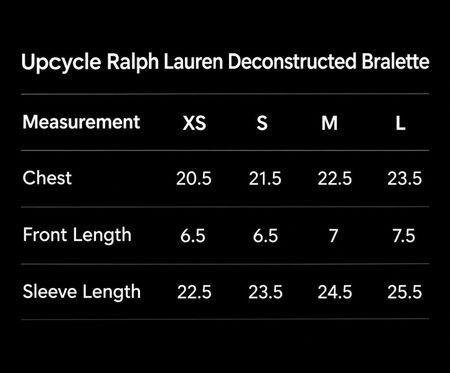 Upcycle Ralph Lauren Deconstructed Bralette & Shrug Set (Dv-9-127)