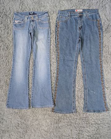 ***Coquette & Y2K Flare Jeans