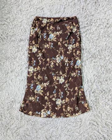 CN*1001*Y2K Italian Floral Skirt Fairy Grunge Boho Aesthetic