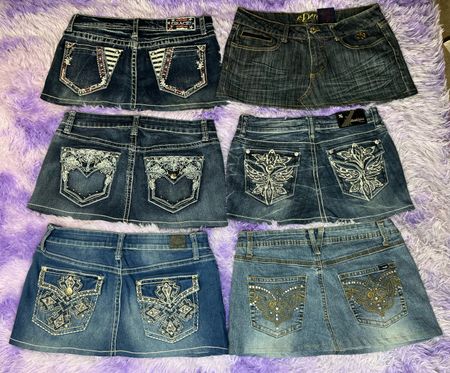 Upcycle Y2K mini skirt|V-T777