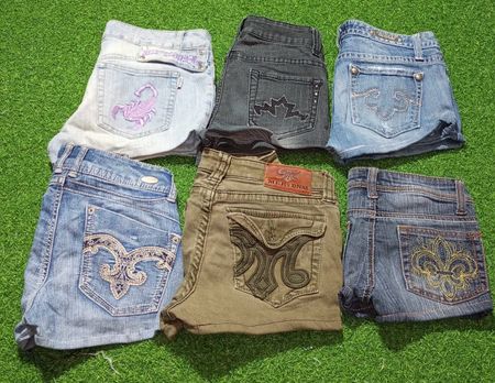 MEK DENIM AND OTHER MIX BRANDS MINI SKIRTS (C 323)
