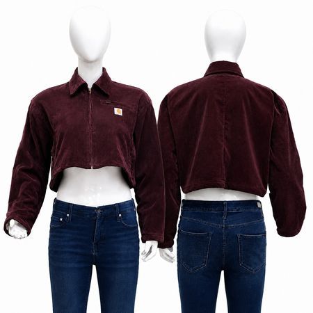 VESTE COURTE ZIPPÉE EN CORDUROY RECYCLÉ CR2190