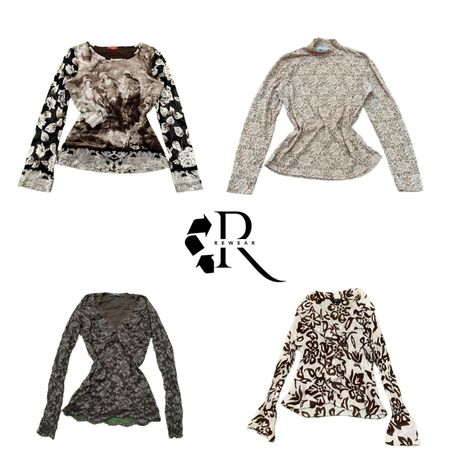 Y2K Unique Girl Printed Full Sleeve Tops RW-2286