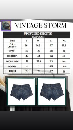 Upcycled Sports Stripe Denim Shorts
