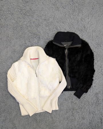 **Tricot en fausse fourrure Y2K – Mélange de mode rétro années 2000