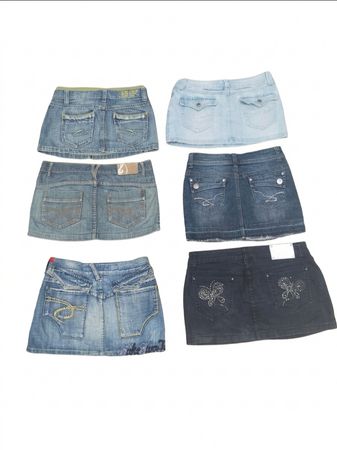 Blinged Out Denim Mini Skirts Bundle(VM-112)