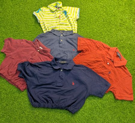 7773 - US Polo et Ralph Lauren T-Shirt Crop Recyclé