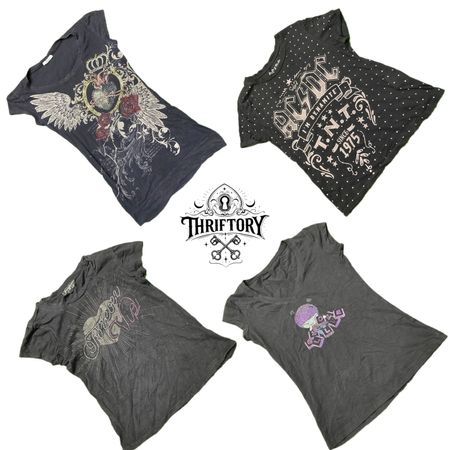 Y2K Gothic vibe Printed Babytees TY-126