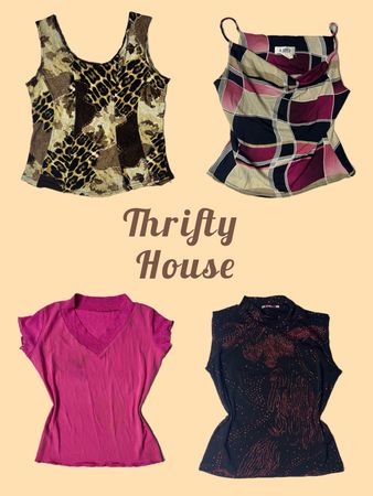 Retro Y2K Clubwear Tops(TH/542)