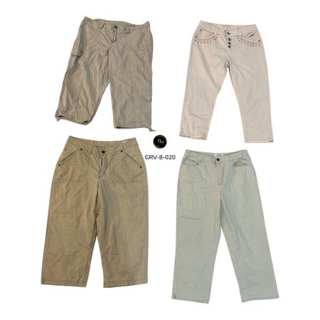 Women’s Cargo Capri – Premium Utility Fit Y2K Vintage Style Capris  (GRV-8-020)