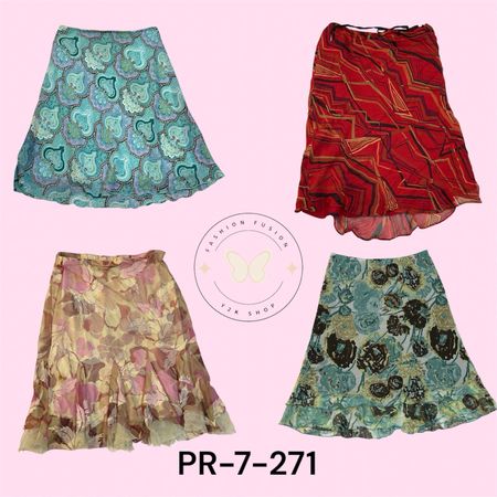 Polly Skirts for Women – Bulk Wholesale Pack – Comfortable Casual Wear(PR-7-271)