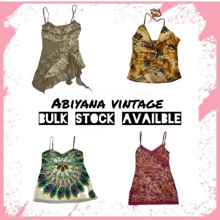 Y2K Cami Tops Bundle - Boho-Spitzen-Rüsche-Halter-Perlen-Mandala-Blumen-Spitzen-Camisole-AV-129
