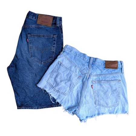 Vintage Levi’s 501 Denim Shorts Y2K High Rise Cut Off 2000s