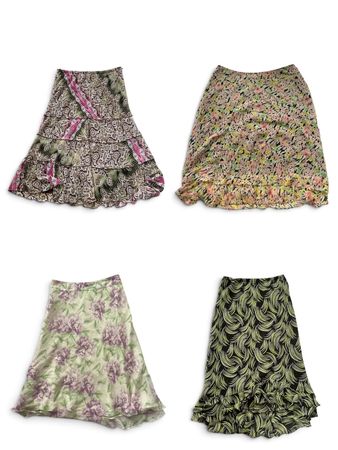 Y2K Floral & Printed Flared Skirt Bundle 🌸