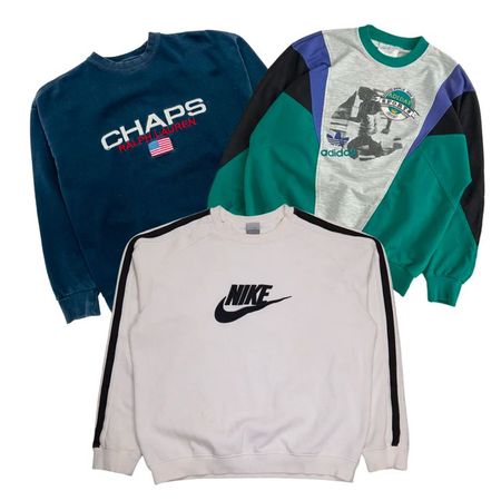 Vintage Sweatshirt mit Rundhalsausschnitt
