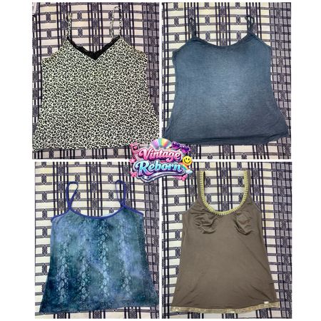 Y2K Vintage Mixed Print & Solid Cami Bundle | VR-346