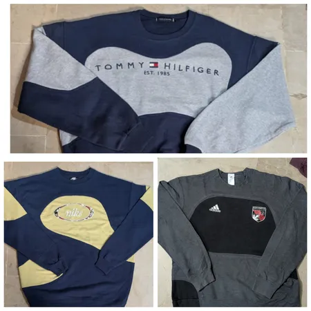 upcycled authentisches gemischtes Marken-Sweatshirt