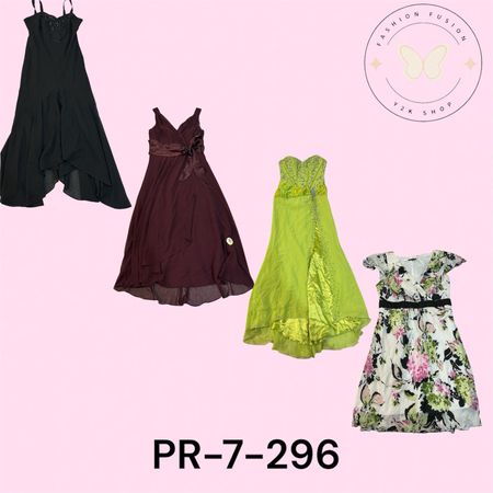 Women’s Printed Poly Dress – Casual Everyday Wear(PR-7-296)