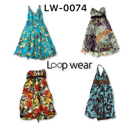 Vestidos de Verão Midi com Alça e Cintura Império Estampados com Flores Y2K