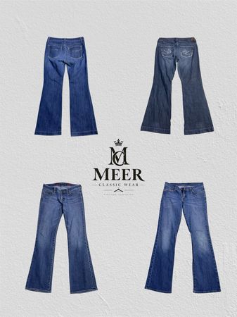 Y2k inspired Embellished flared jeans