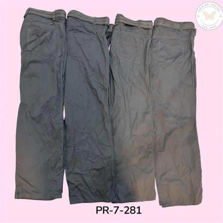 Women's Cotton Cargo Pants – Casual Utility Everyday Fit (PR-7-281)