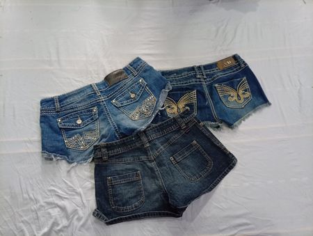 CR11024 Y2K Mini Denim Shorts