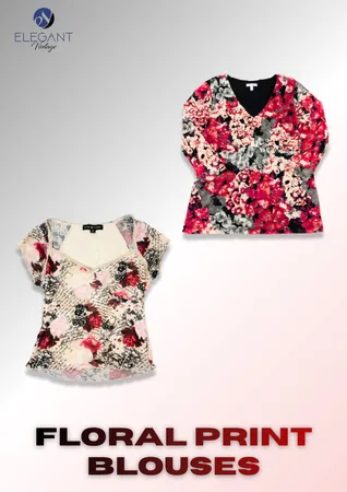 Blouses à imprimé floral Y2K - EV2309