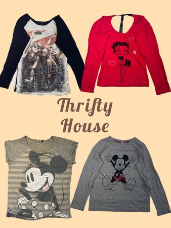 Funky Print Y2k Babytees(TH/750)