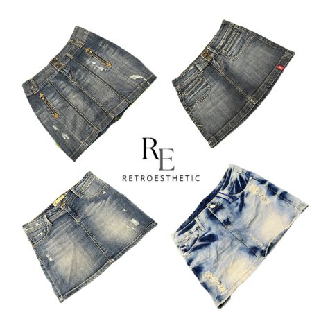 Y2K NYC IT GIRL DENIM MINI SKIRTS RE-3646