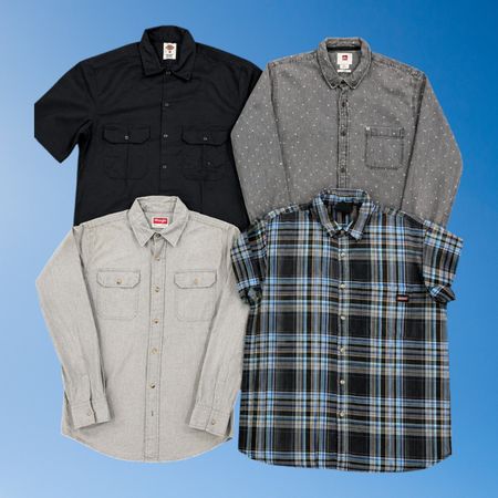 Mix branded button up shirt
