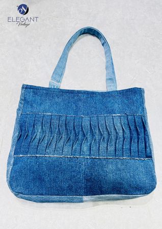 Sac en denim patchwork recyclé - EVR0549