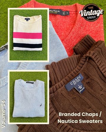 Branded Mix Sweaters Of Chaps & Nautica , Volume : 4, 10 Pieces