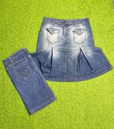 Saia midi de denim Y2K (marca) Gap, Cato, etc. id695