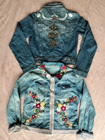 Denim Embroidery Jacket 14 pieces