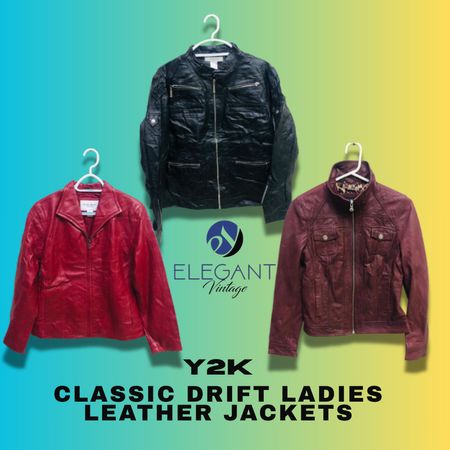 Y2K Classic Drift Ladies Leather Jackets - EV1208
