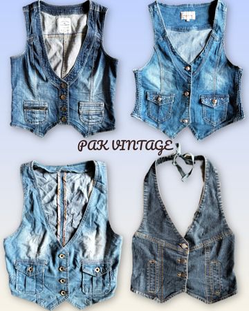 Colete de denim 20 peças