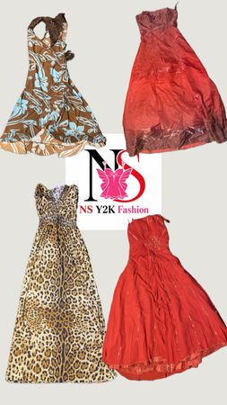 9-Piece Women’s Vintage & Y2K Dress Bundle | Mixed Mini & Long Dresses