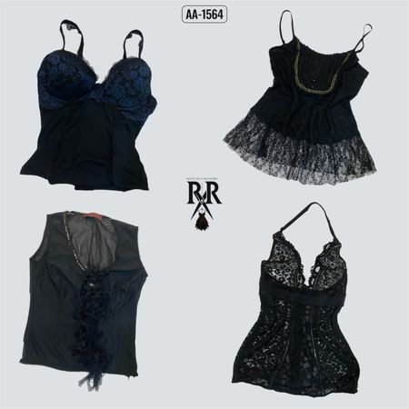 Y2k Black Gothic Cami (AA-1564)